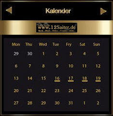 Gigs/Termine Termine Kalender
